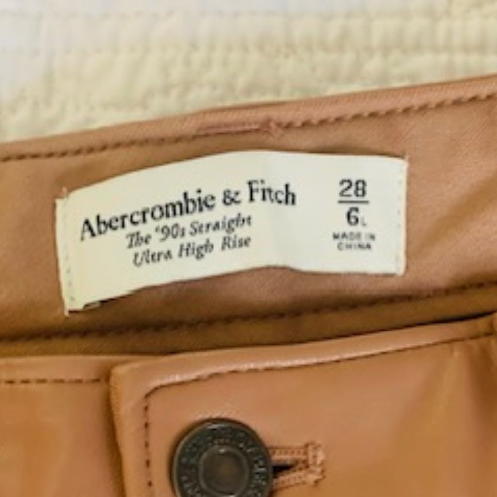 Abercrombie & Fitch Brown the 90s Straight Ultra High Rise Pants - Picture 7 of 8
